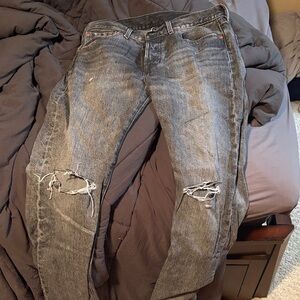 Men's Levi’s 501 black washed jeans. Worn maybe once!